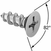 BSC PREFERRED Flat Head Screws for Particleboard&Fiberboard Zinc-Plated Steel Number 6 Size 7/16 Long, 100PK 97196A104